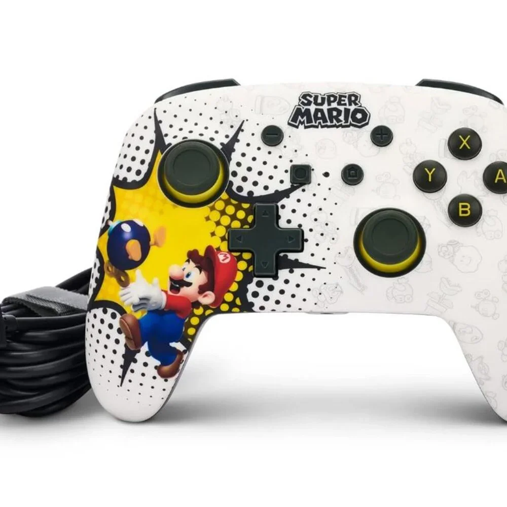 Enhanced Wired Controller for Nintendo Switch - Bob-omb Blast